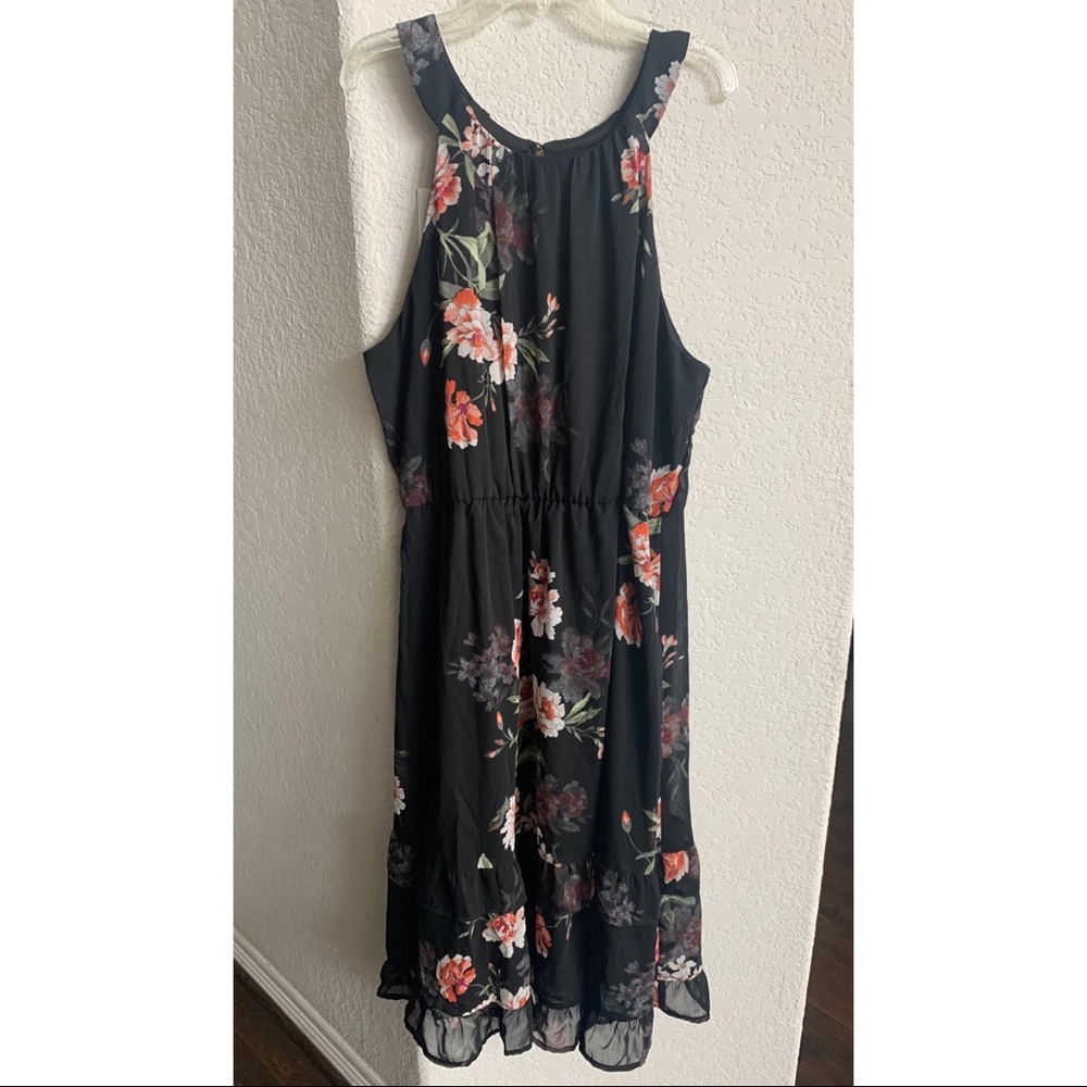 Xhilaration Target Black Floral Dress